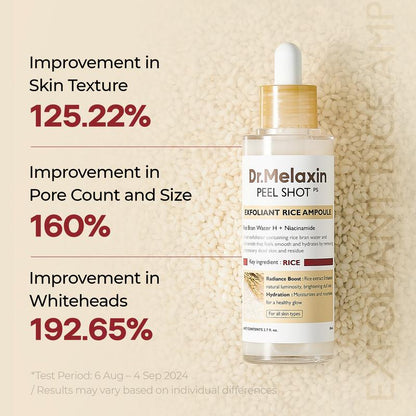 Dr.Melaxin Peel Shot Exfoliating White Rice Ampoule