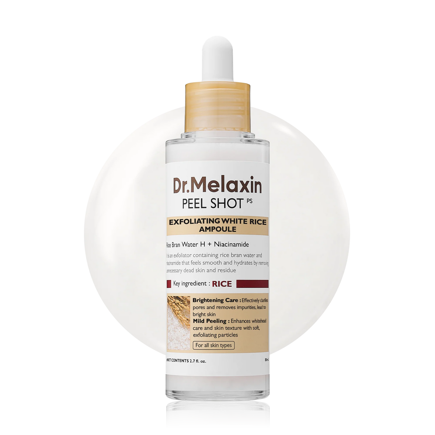 Dr.Melaxin Peel Shot Exfoliating White Rice Ampoule