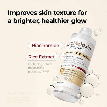 Dr.Melaxin Peel Shot Exfoliating White Rice Ampoule